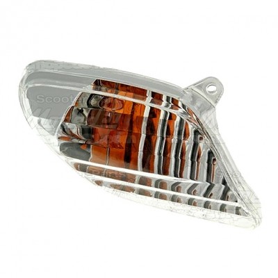 Blinkr přední pravý APRILIA SR 50 R (04-08) / SR 50 R FACTORY (04-08) komplet průsvitný